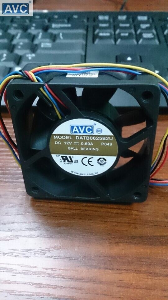 AVC DATB0625B2U 60x60x25mm 12V DC 0.60A Axial Cooling Fan