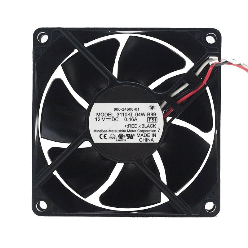 NMB 3110KL-04W-B89 80x80x25mm 12V DC 0.46A Axial Cooling Fan