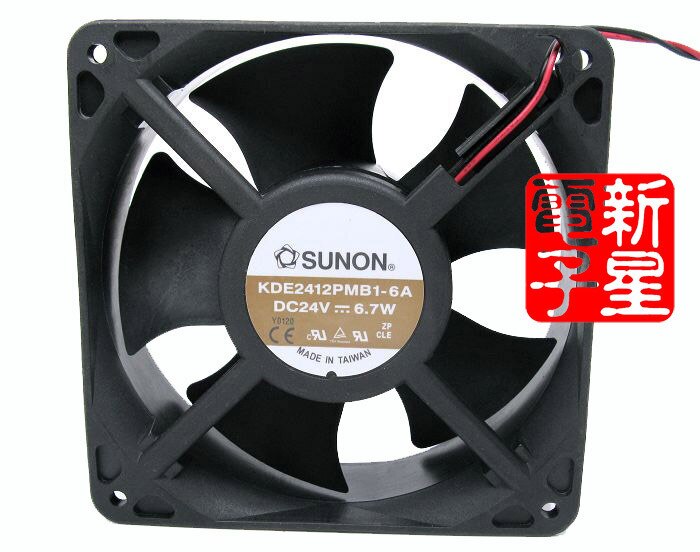 SUNON KDE2412PMB1-6A 120x120x38mm 24V DC Axial Cooling Fan