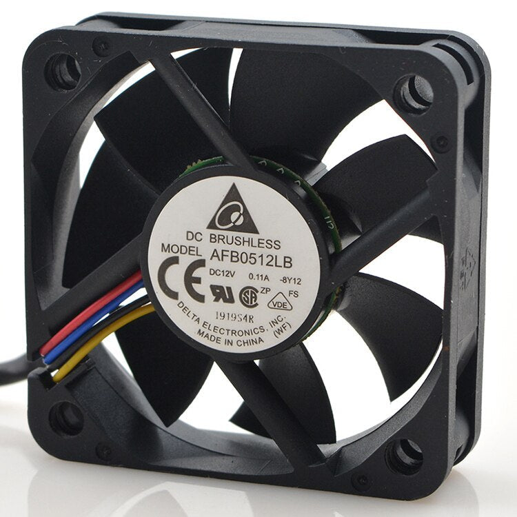 Delta DELTA 50x50x15mm 12V DC 0.11A 4-Wire Axial Cooling Fan