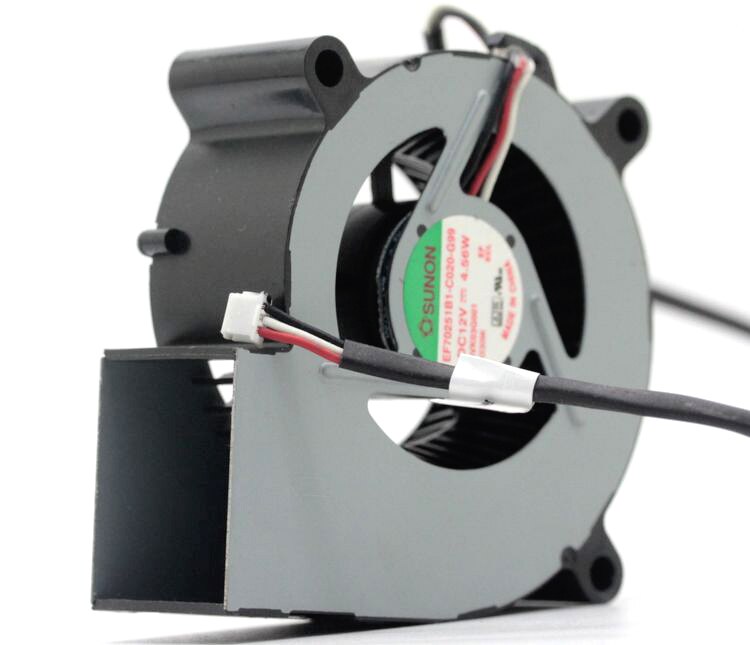 SUNON EF70251B1-C020-G99 70x70x25mm 12V DC Axial Cooling Fan