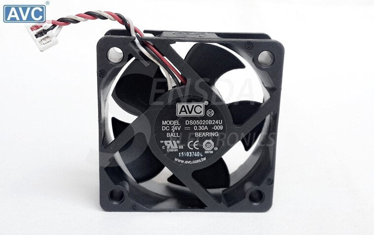 AVC DS05020B24U 50x50x20mm 24V DC 0.3A Axial Cooling Fan