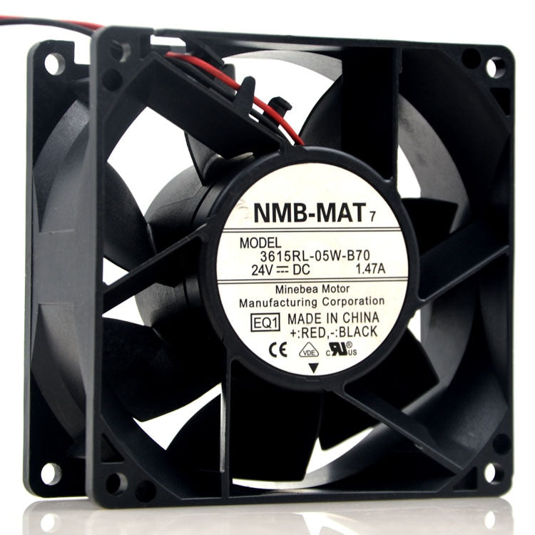 NMB 3615RL-05W-B70 92x92x38mm 24V DC Industrial Cooling Fan