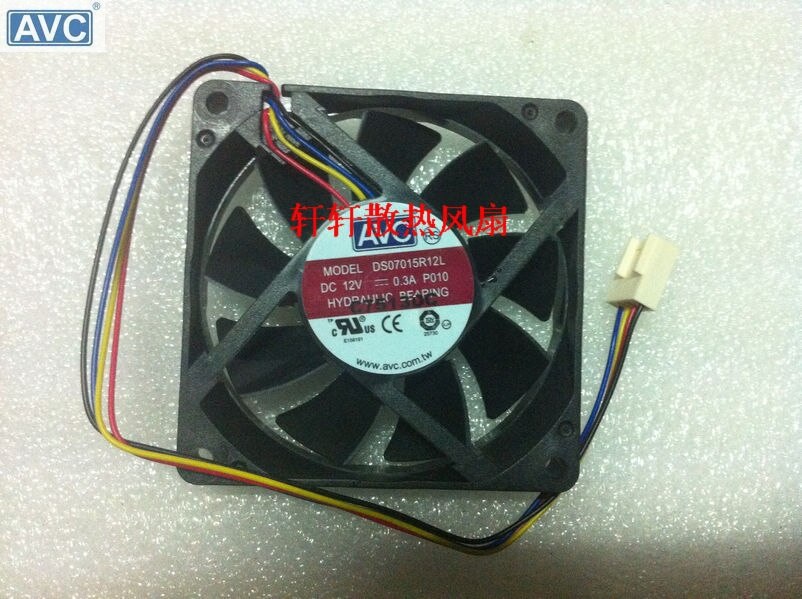 AVC DS07015R12L 70x70x15mm 12V DC 0.30A Axial Cooling Fan