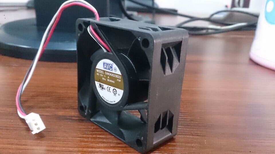 AVC DAKA0625B2U 60x60x25mm 12V DC 0.65A 3-Wire DC Axial Fan