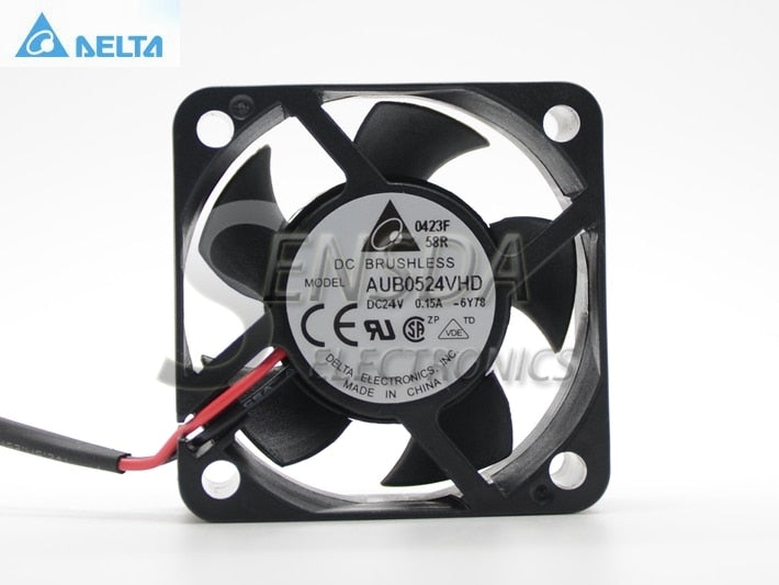 Delta AUB0524VHD 50x50x20mm 24V DC 0.15A Axial Cooling Fan