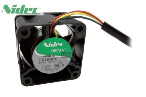 Nidec TA150DC 34x34x95mm 12V DC 0.29A Axial Cooling Fan