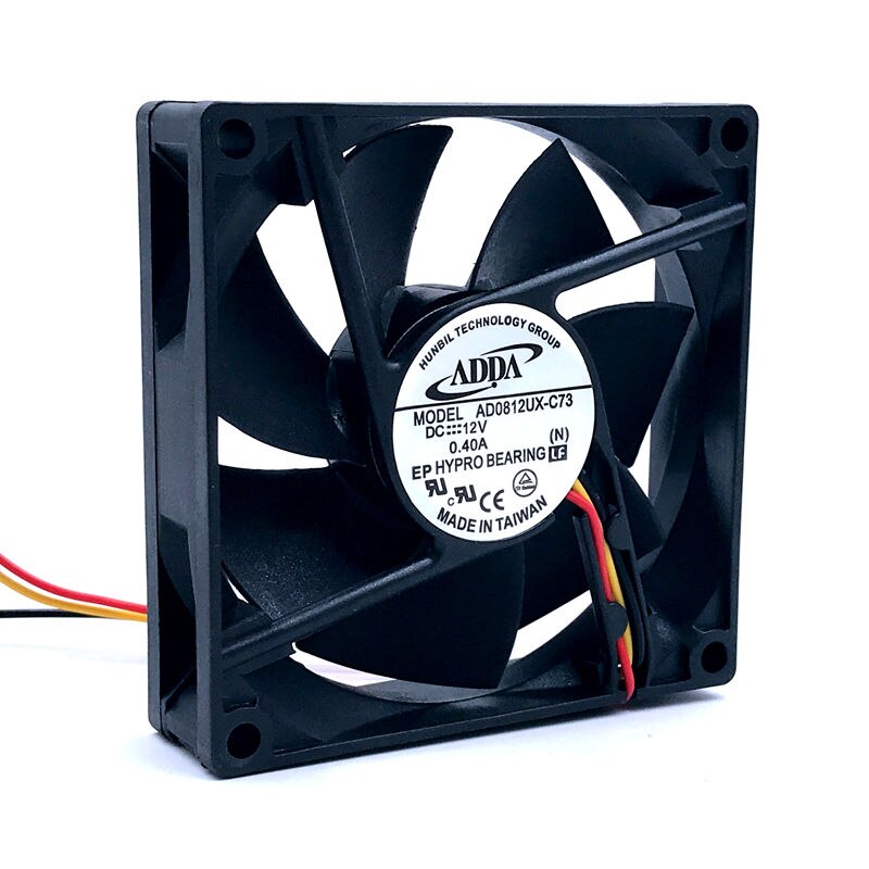ADDA AD0812UX-C73 80x80x20mm 12V DC 0.40A Axial Cooling Fan