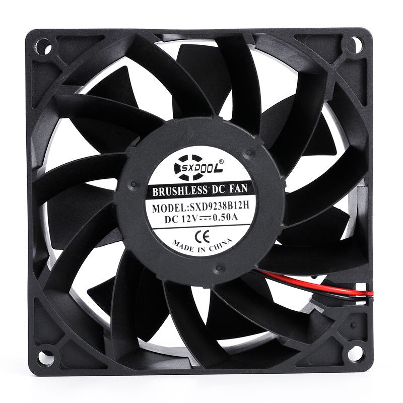SXDOOL SXD9238B12H 12V DC 92x92x38mm Brushless Cooling Fan