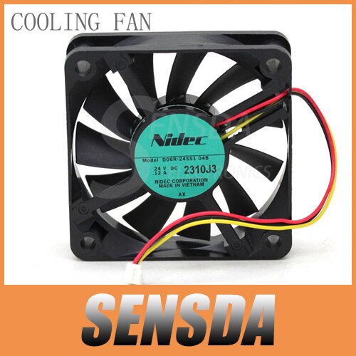 Nidec D06R-24SS1 60x60x15mm 24V DC 0.12A Axial Cooling Fan