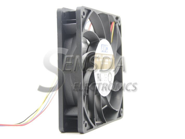 AVC DBTA1225B8S 120x120x25mm 48V DC 0.5A 4-Wire Axial Cooling Fan