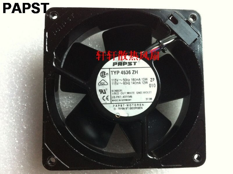 ebm-papst 4536 ZH 119x119x38mm 115V AC Axial Cooling Fan