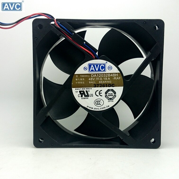 AVC DA12032B48H 120x120x32mm 48V DC 0.18A Axial Cooling Fan