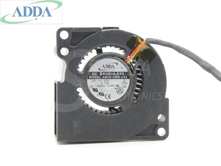 ADDA AB5012MB-C03 50x50x20mm 12V DC 0.12A 3-Wire Axial Cooling Fan