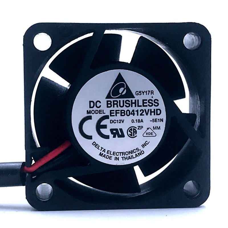 Delta EFB0412VHD 40x40x20mm 12V DC 0.12A DC Axial Fan