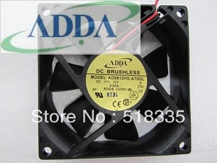 ADDA AD0812HS-A76GL 80x80x25mm 12V DC 0.25A 3-Wire Axial Cooling Fan