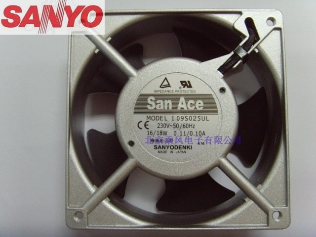 Sanyo Denki 109S025UL 120x120x38mm 0.11A Axial Cooling Fan