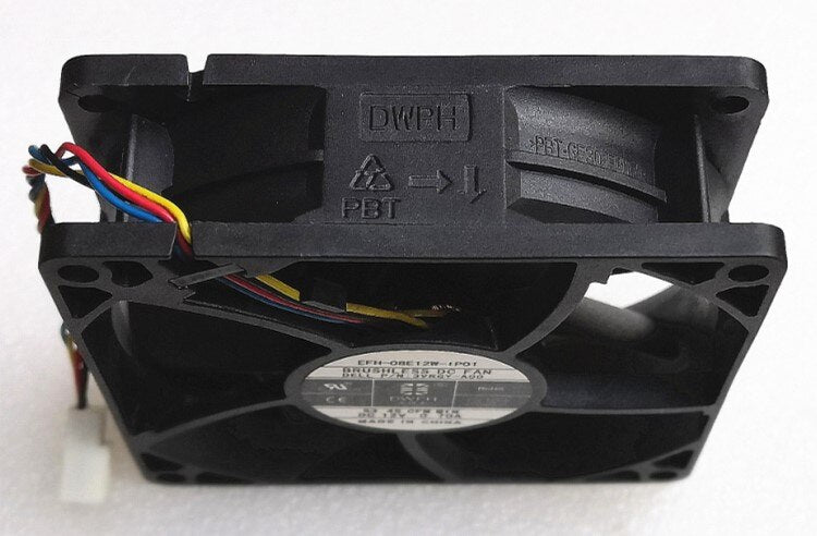 EFH-08E12W-IP01 80x80x25mm 12V DC 0.70A 4-Wire Axial Cooling Fan