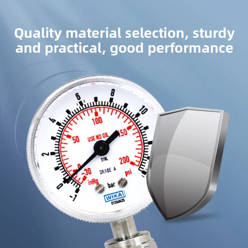Wika 230.15 Series German Digital Pressure Gauge Ep Grade Double 100mm Stainless Steel Case Measuring Instruments