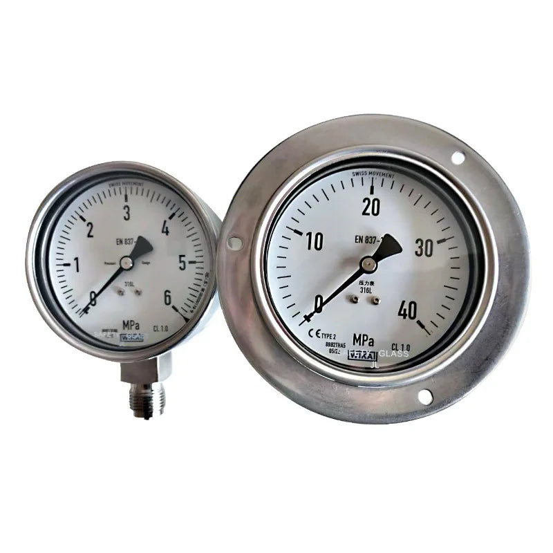 Wika All Stainless Steel Pressure Gauge 233.50 Series High Quality Brass Durable for Wika 233.50 Stainless Steel Pressure Gauge
