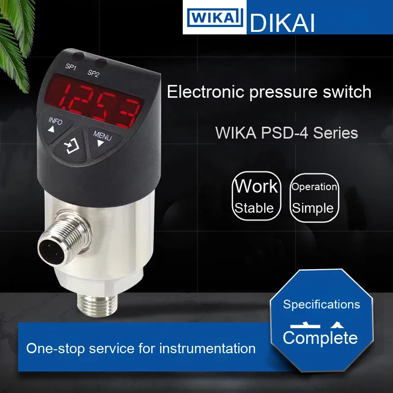 WIKA Electronic Pressure Switch PSD-4 Series High Precision Pressure Sensors