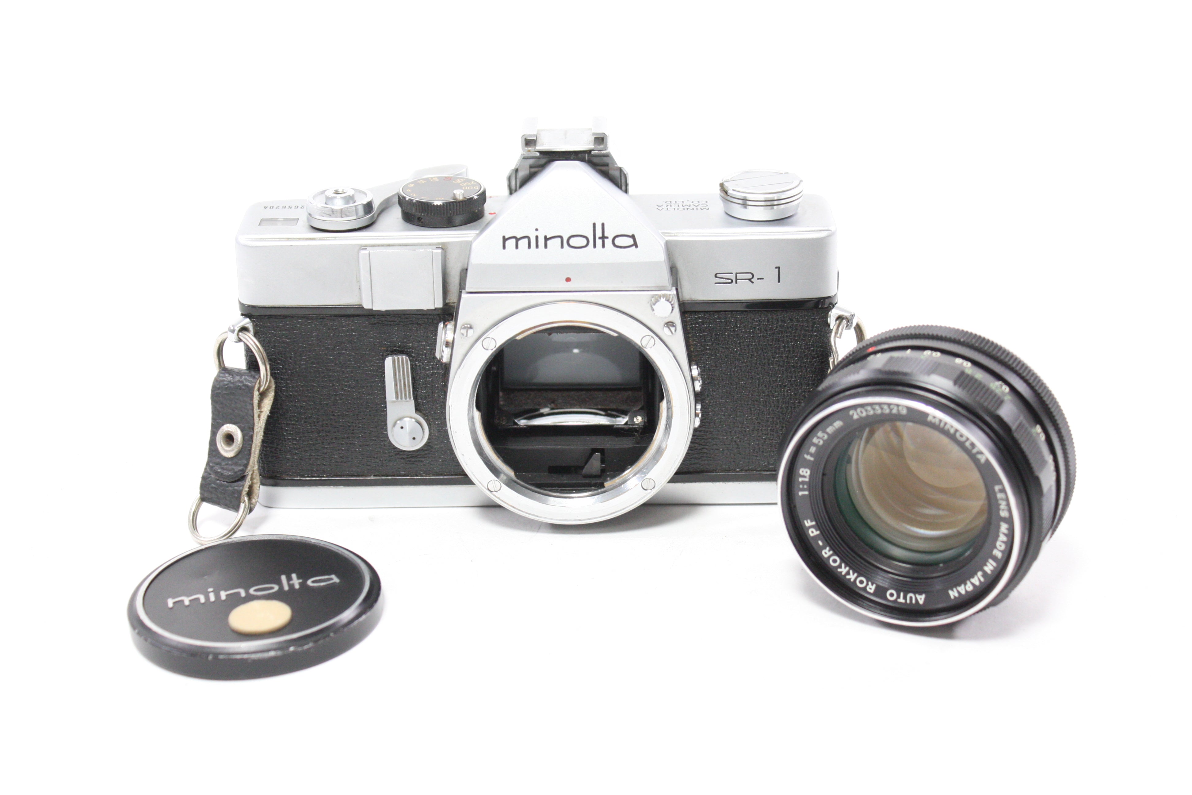 Minolta SR-1 35mm SLR with Minolta 55mm f/1.8 Auto Rokkor-PF Lens