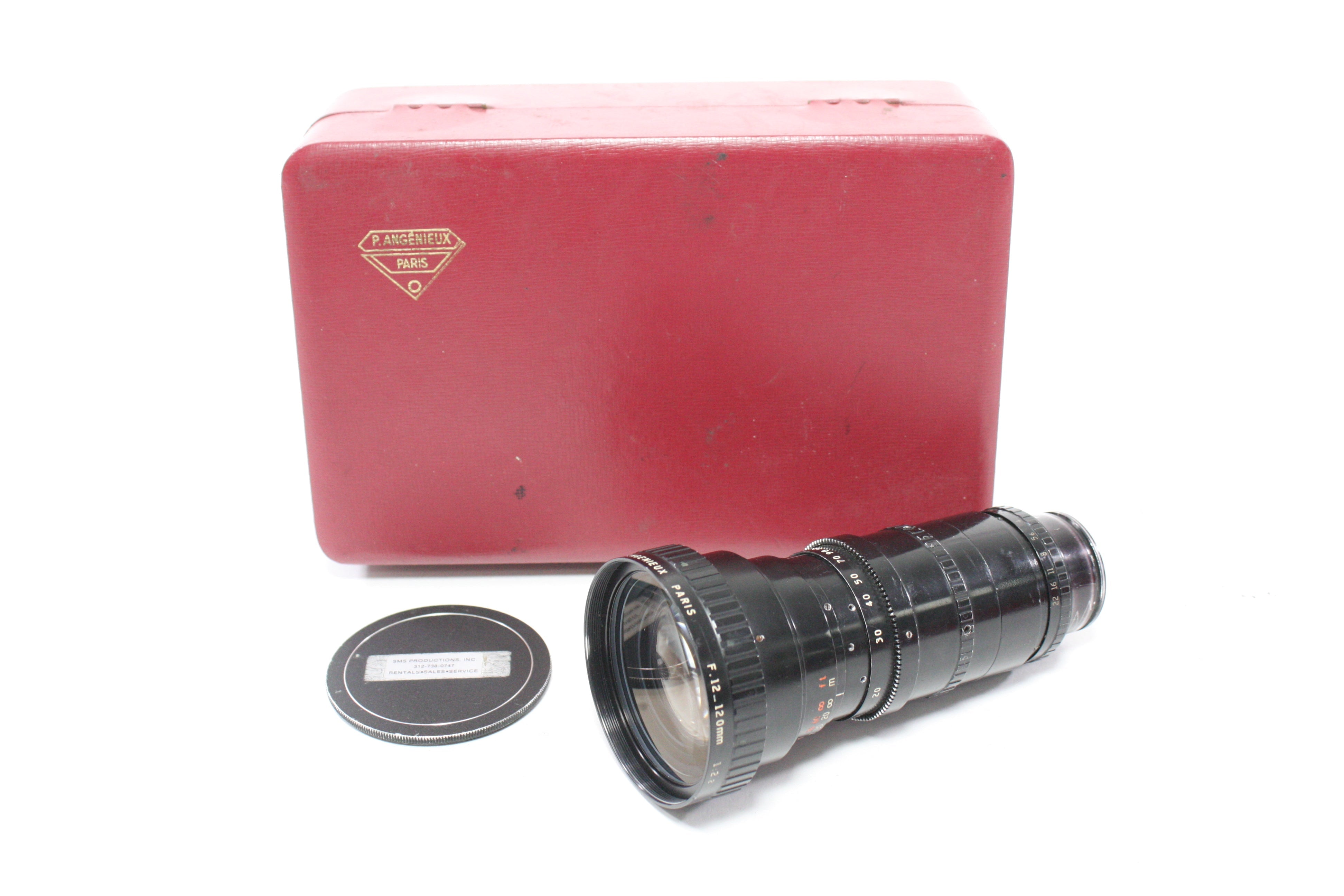 P. Angenieux Paris 12-120mm f/2.2 Angenieux-Zoom Type 10x12 B Lens for Arri Flex Mount AS-IS