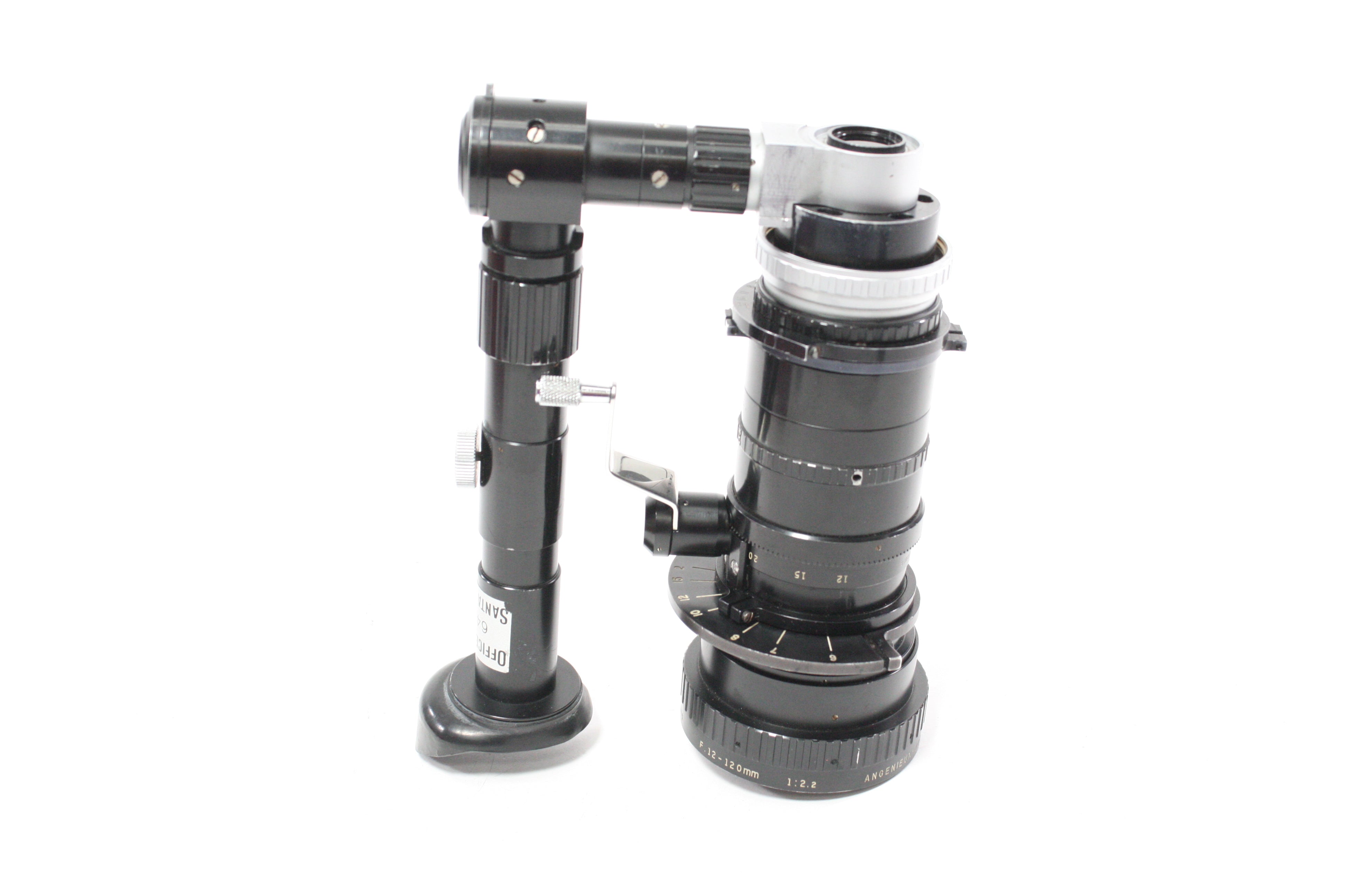 P. Angenieux Paris 12-120mm f/2.2 Angenieux-Zoom Type 10x12 A Lens for C Mount with Doglex Finder