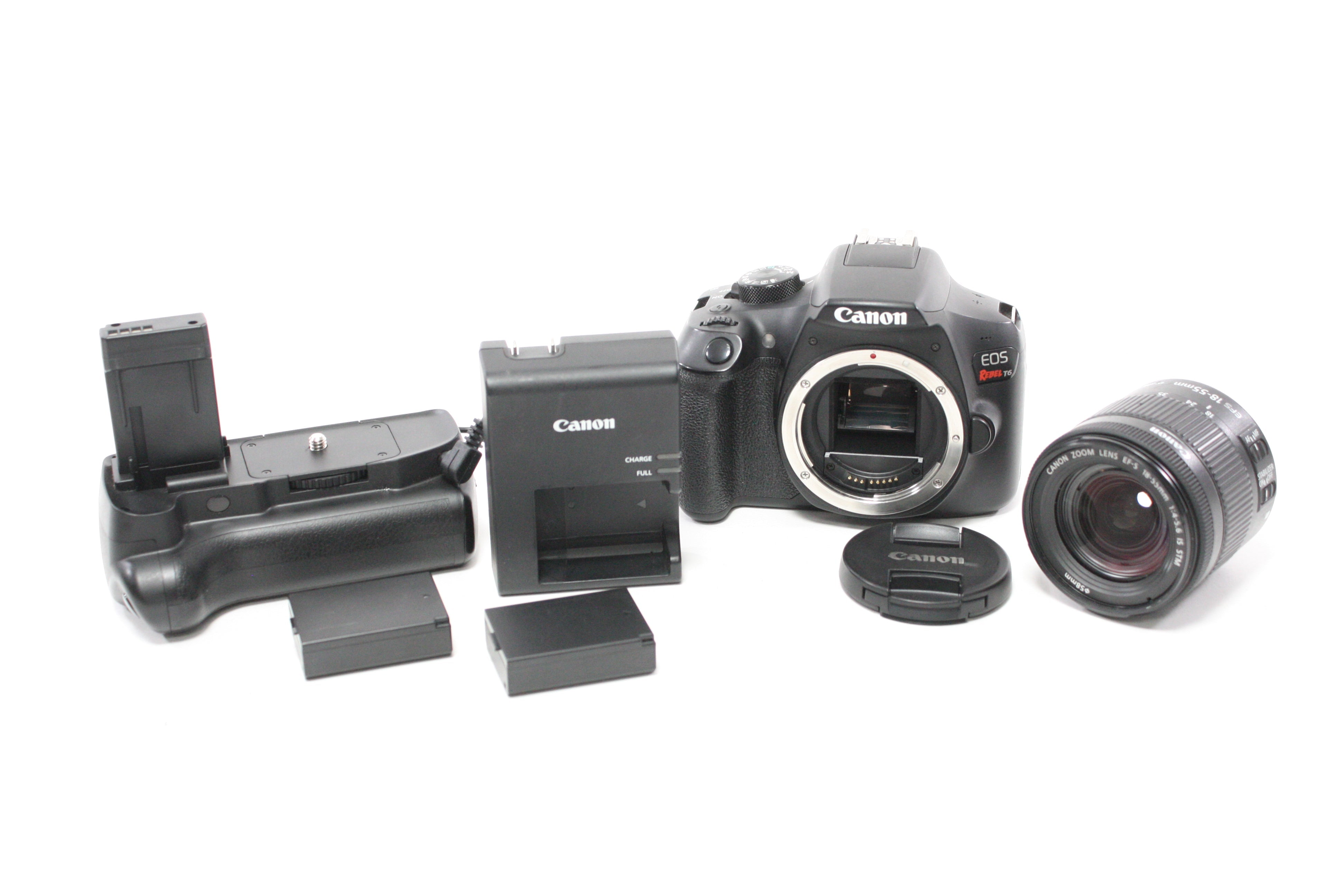 Canon EOS Rebel T6 DSLR with 18-55mm f/4-5.6 IS STM Lens with Shutter Count 29,731