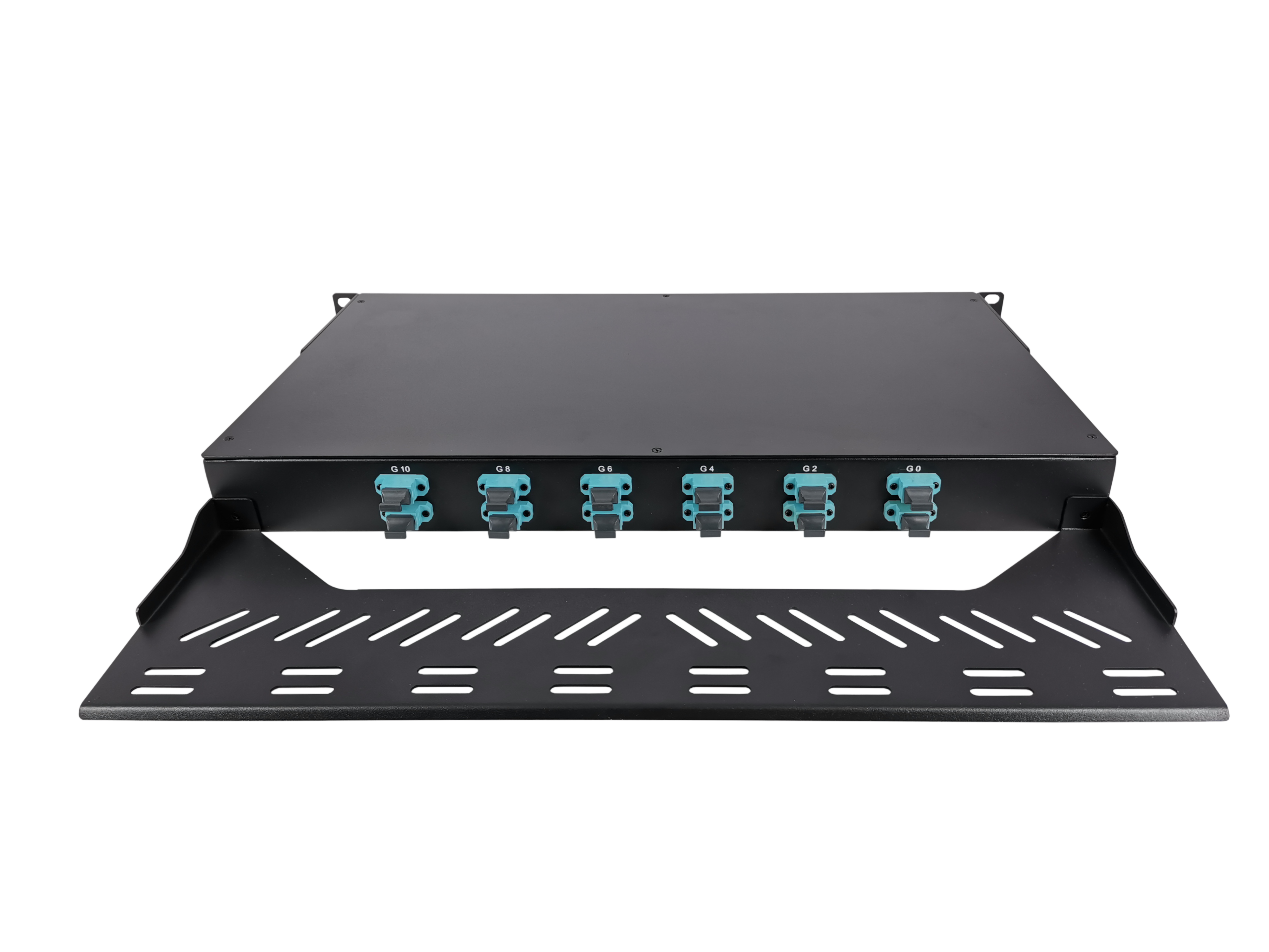 12x MTP-8, 96 Fibers LC OM4 Multimode, Universal Polarity, HD1U Breakout Cassette, 40G/100G to 10G/25G