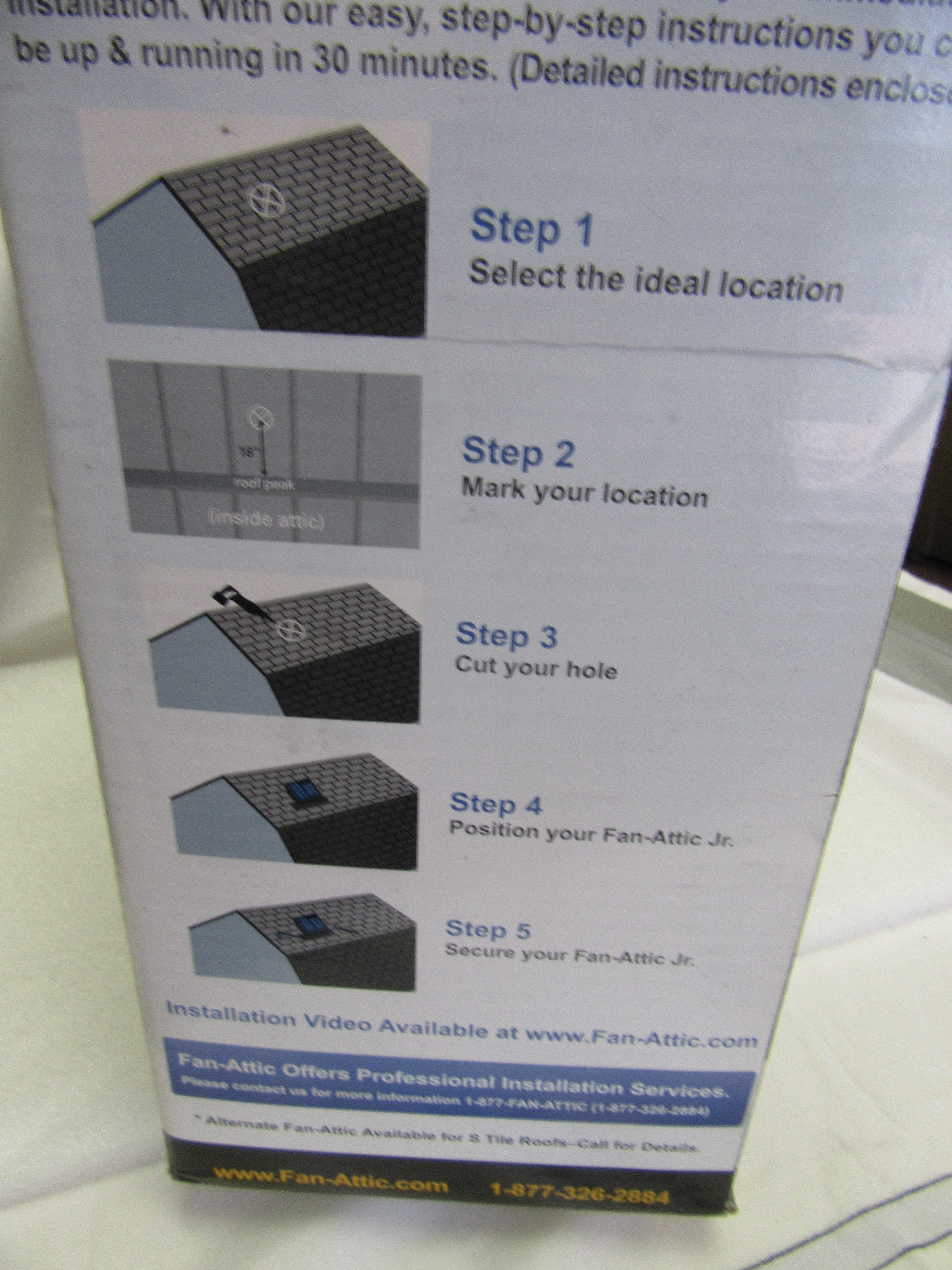 Fan Attic Jr. Solar Vent - Installation View | Alo Tech Solutions