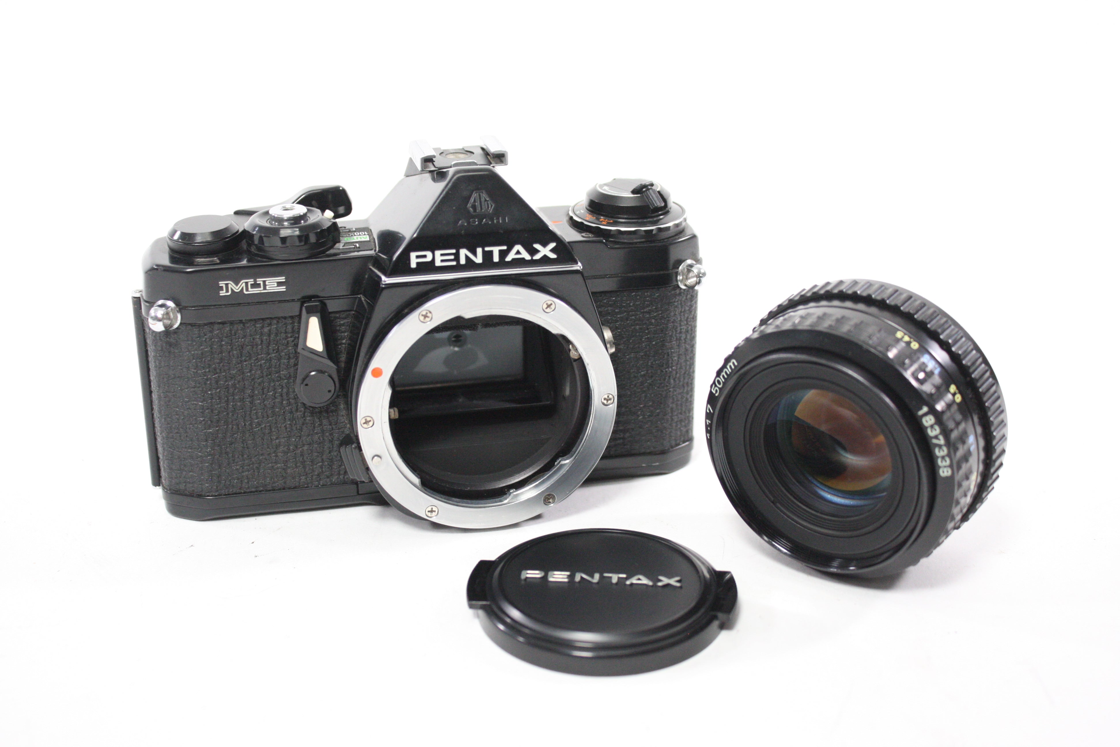 Pentax ME 35mm SLR Camera with Pentax-A 50mm f/1.7 SMC Lens
