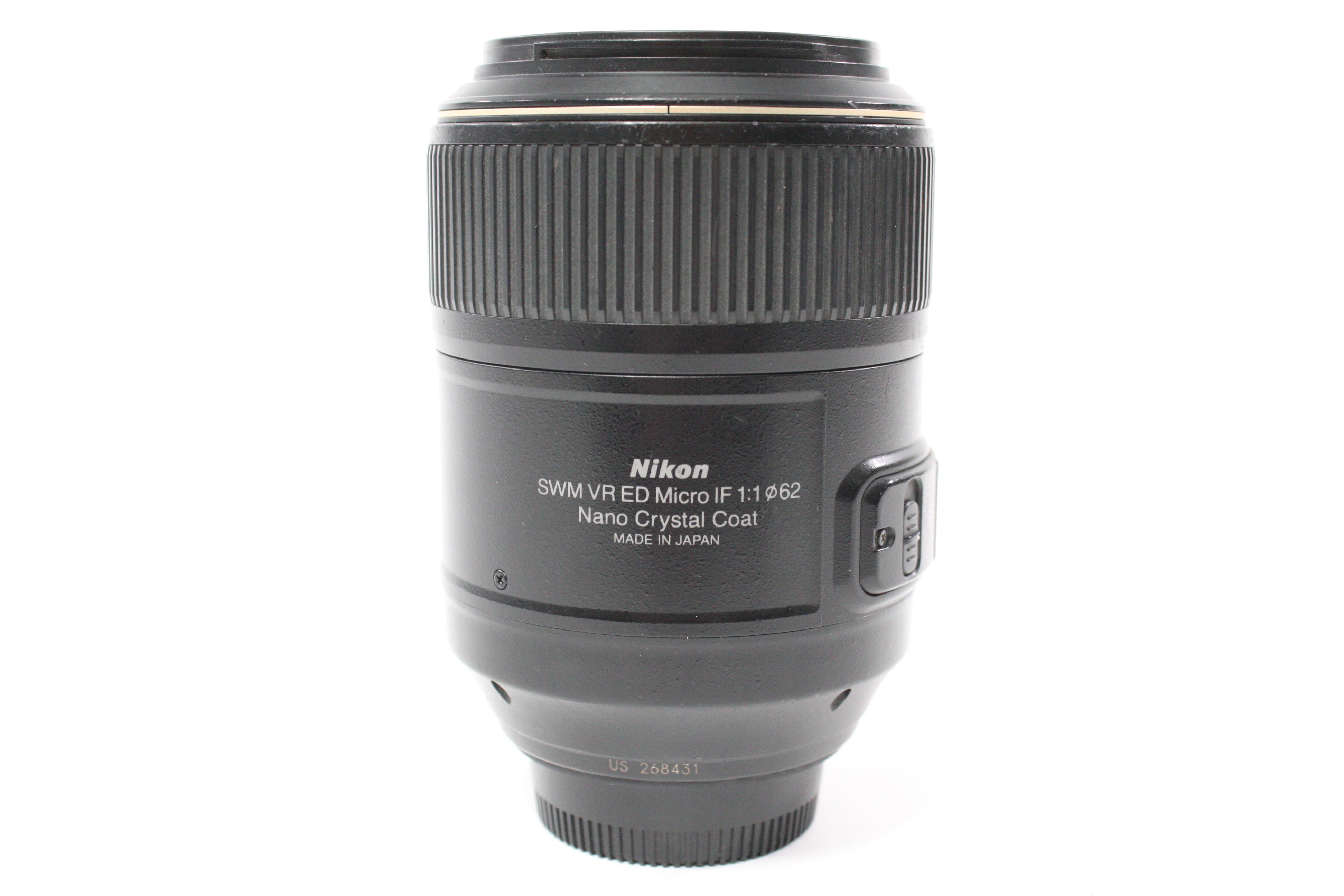 Nikon 105mm f/2.8 G ED VR AF-S Micro Nikkor Lens for F Mount