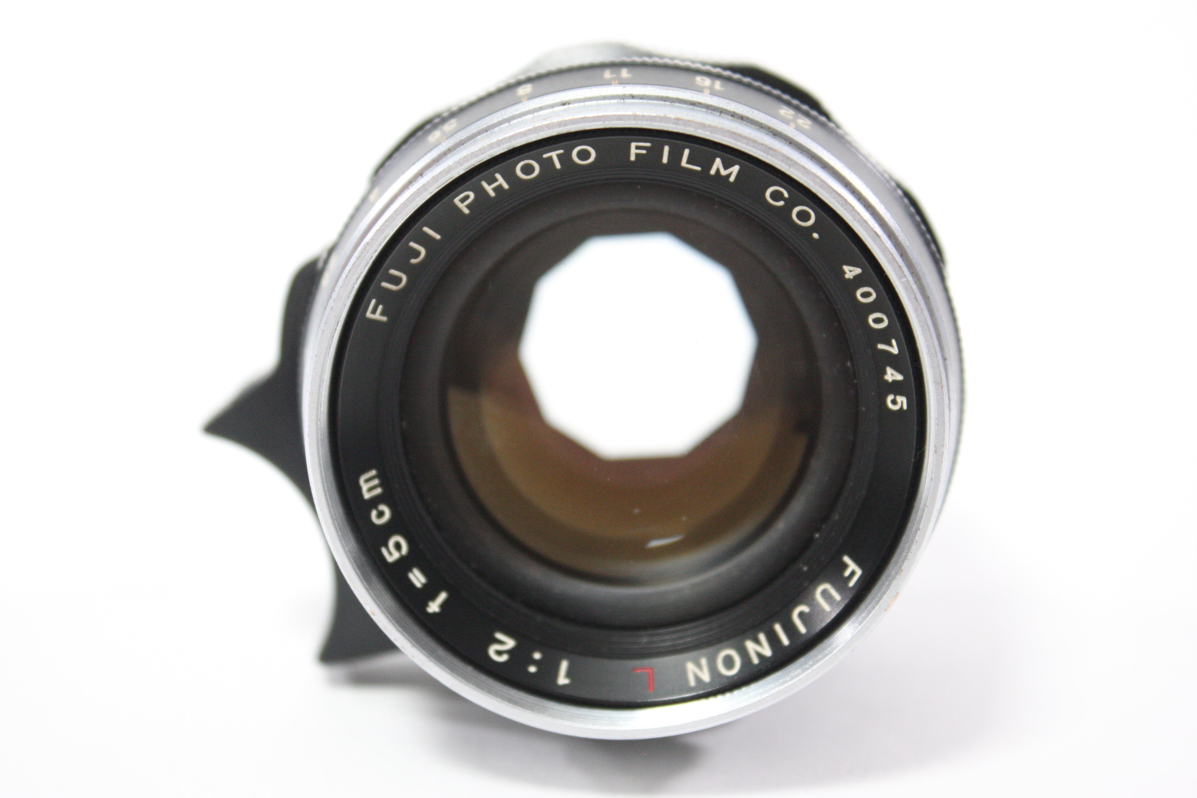 Fuji 5cm f/2 Fujinon L Lens with Fotodiox 50-70 M39-L/M Adapter