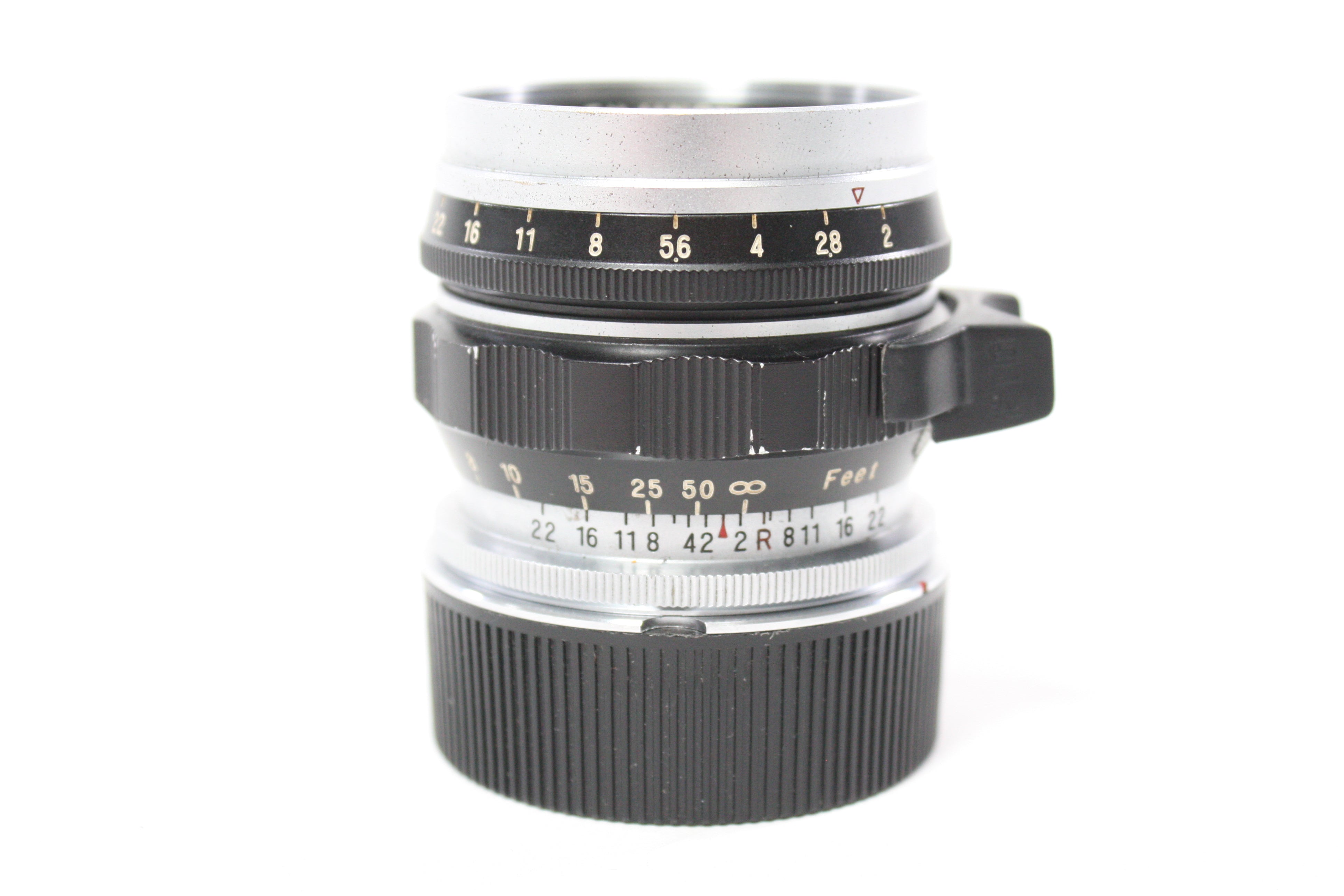 Fuji 5cm f/2 Fujinon L Lens with Fotodiox 50-70 M39-L/M Adapter