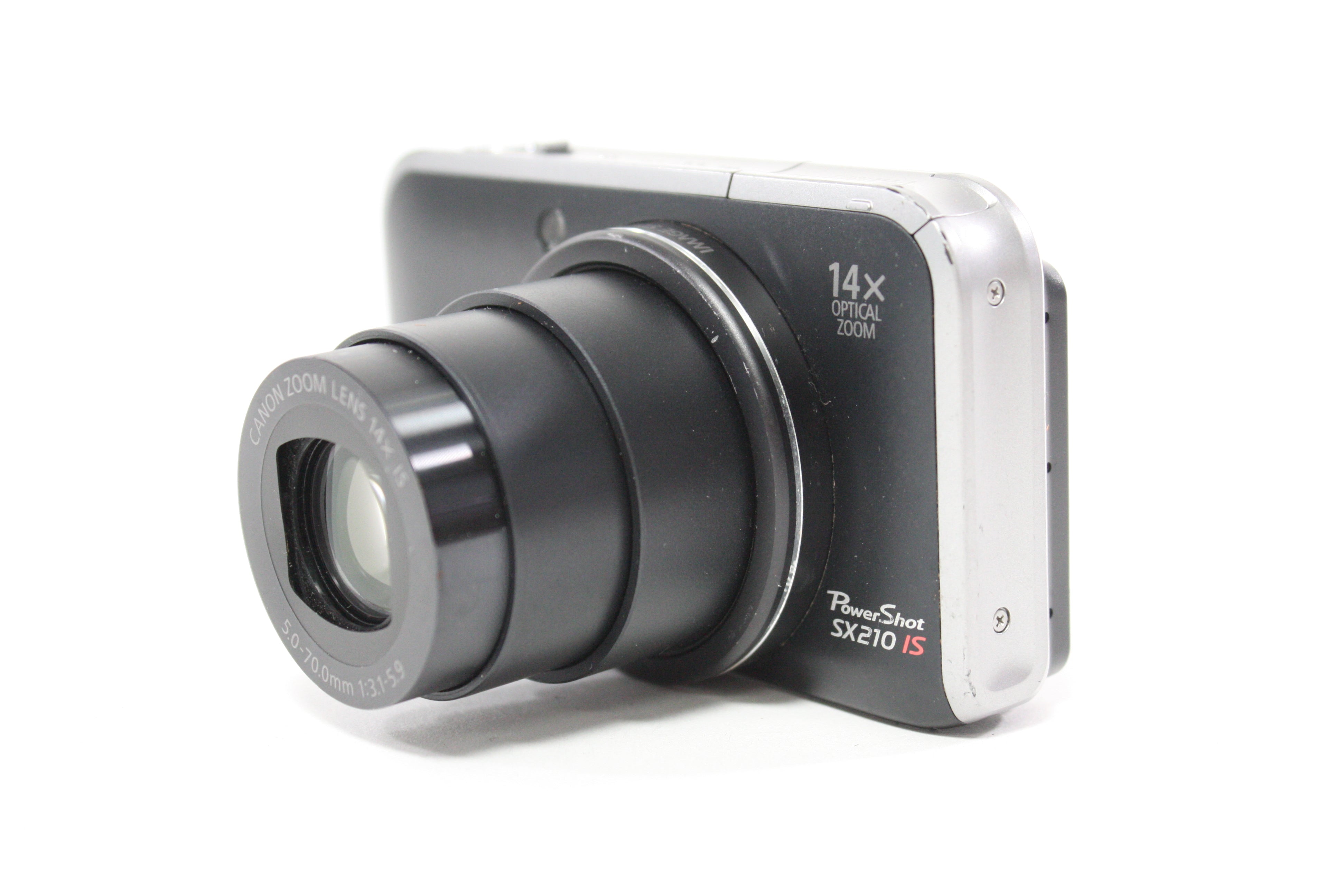 Canon PowerShot SX210 IS Digital Point and Shoot Camera 14x Zoom 14.1mp AS-IS