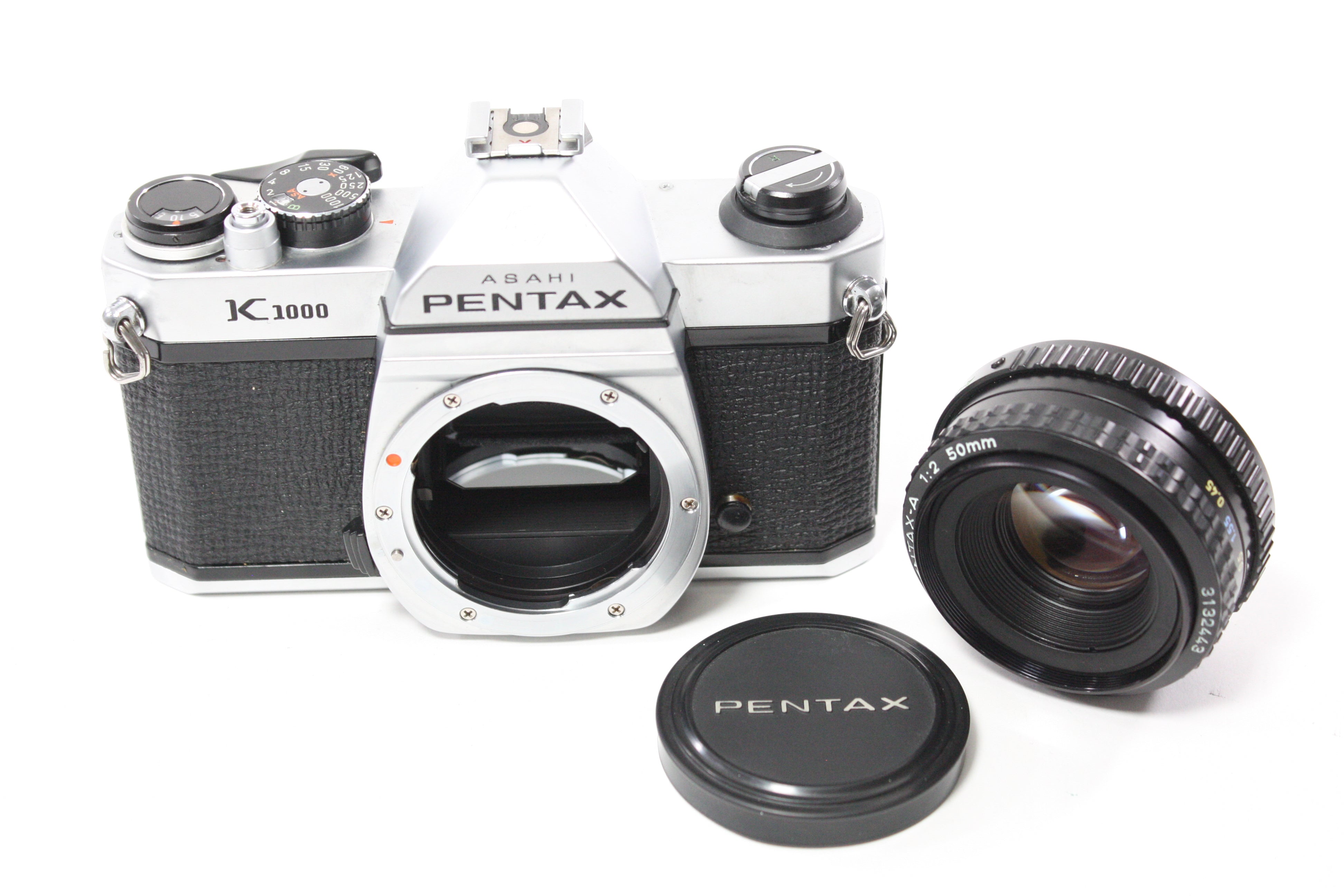 Pentax K1000 35mm SLR Camera with SMC Pentax-A 50mm f/2 Lens