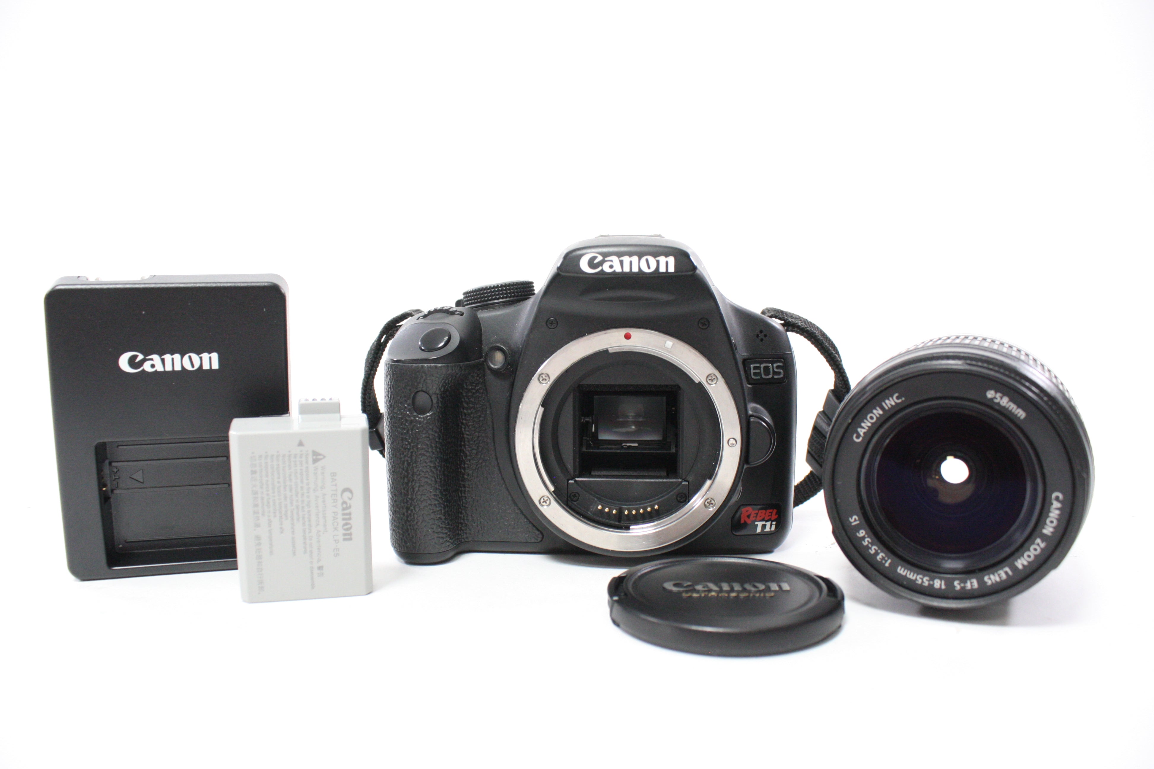 Canon EOS Rebel T1i DSLR Camera with 18-55mm f/3.5-5.6 IS Lens with Shutter Count 5,637