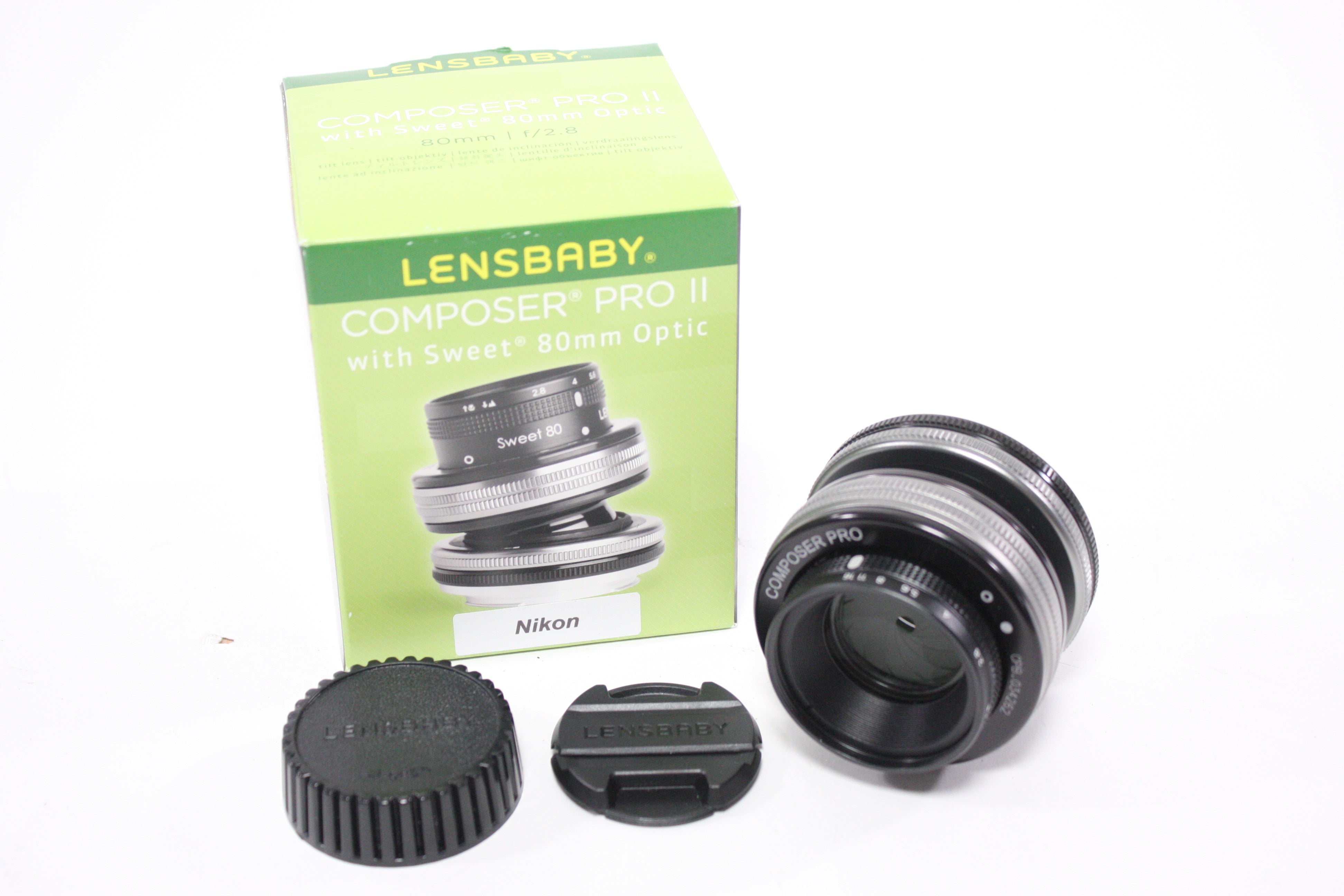 Lensbaby 80mm f/2.8 Composer Pro II with Sweet 80mm Optic Lens for Nikon F Mount