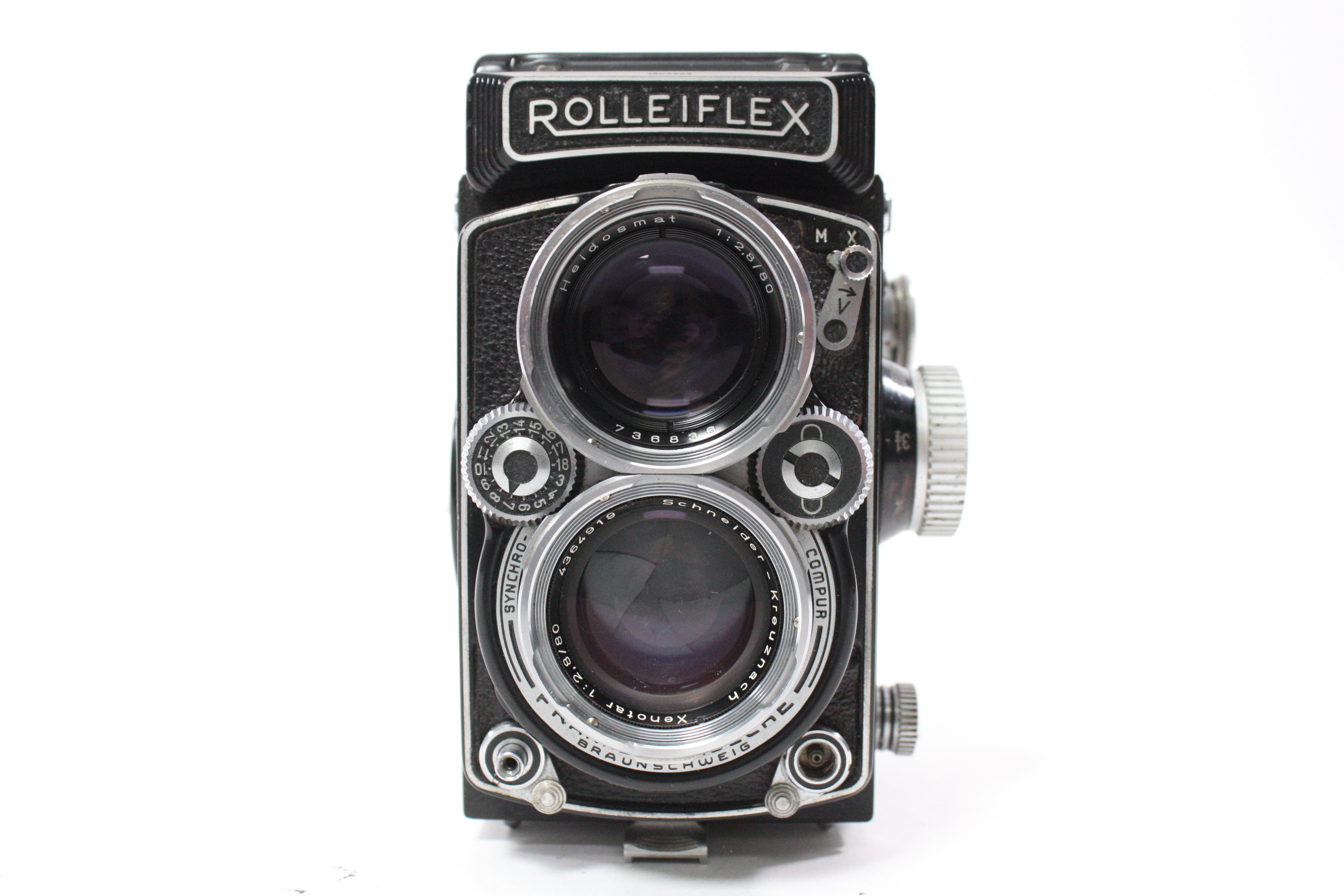 Rolleiflex 2.8 D Medium Format TLR Camera with Schneider-Kreuznach Xenotar 80mm f/2.8 Lens