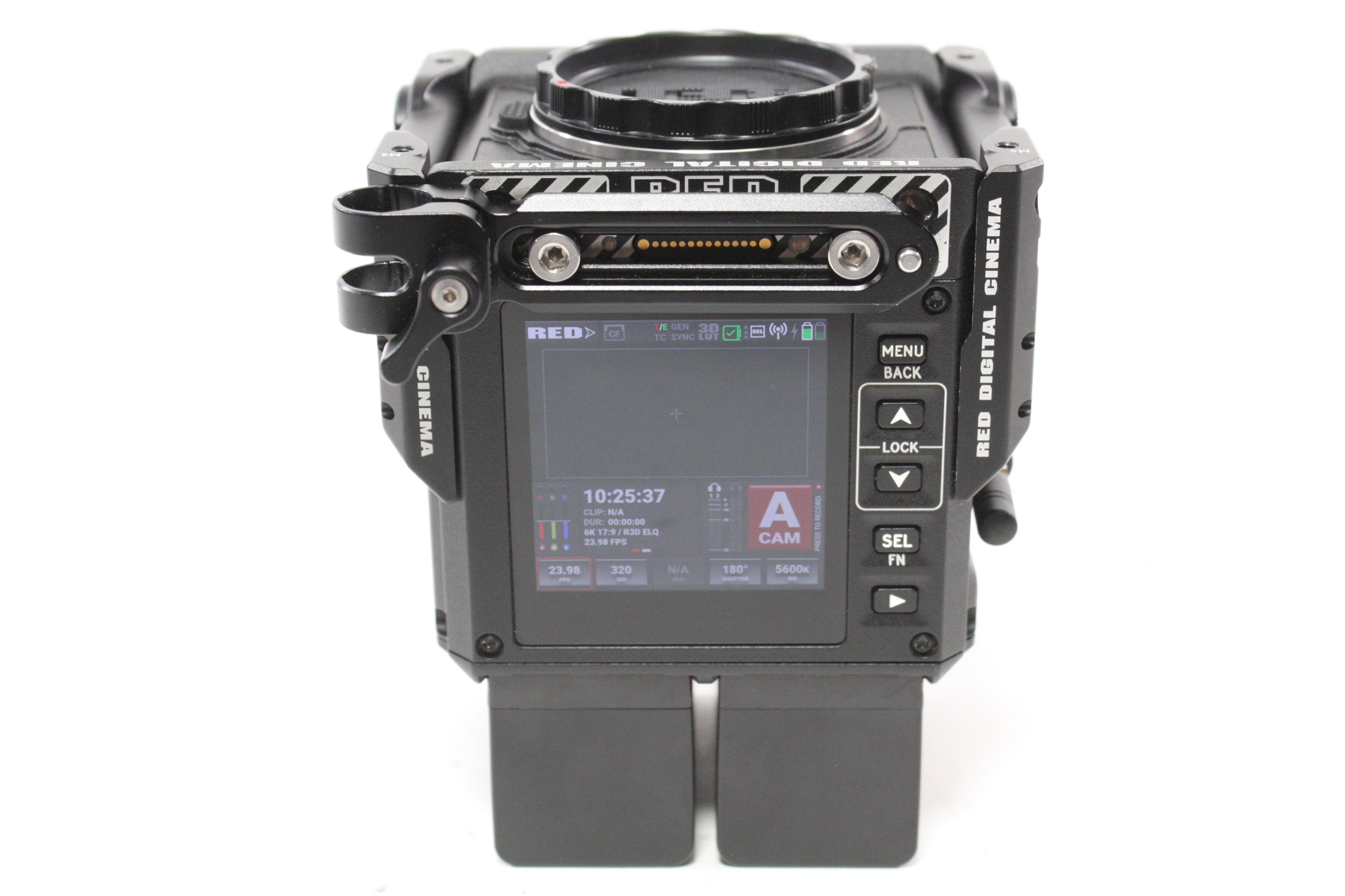 Red Komodo 6K Digital Cinema Camera with 64.9 Hours with GDU Quantum Baseplate and Apache 5800 Case