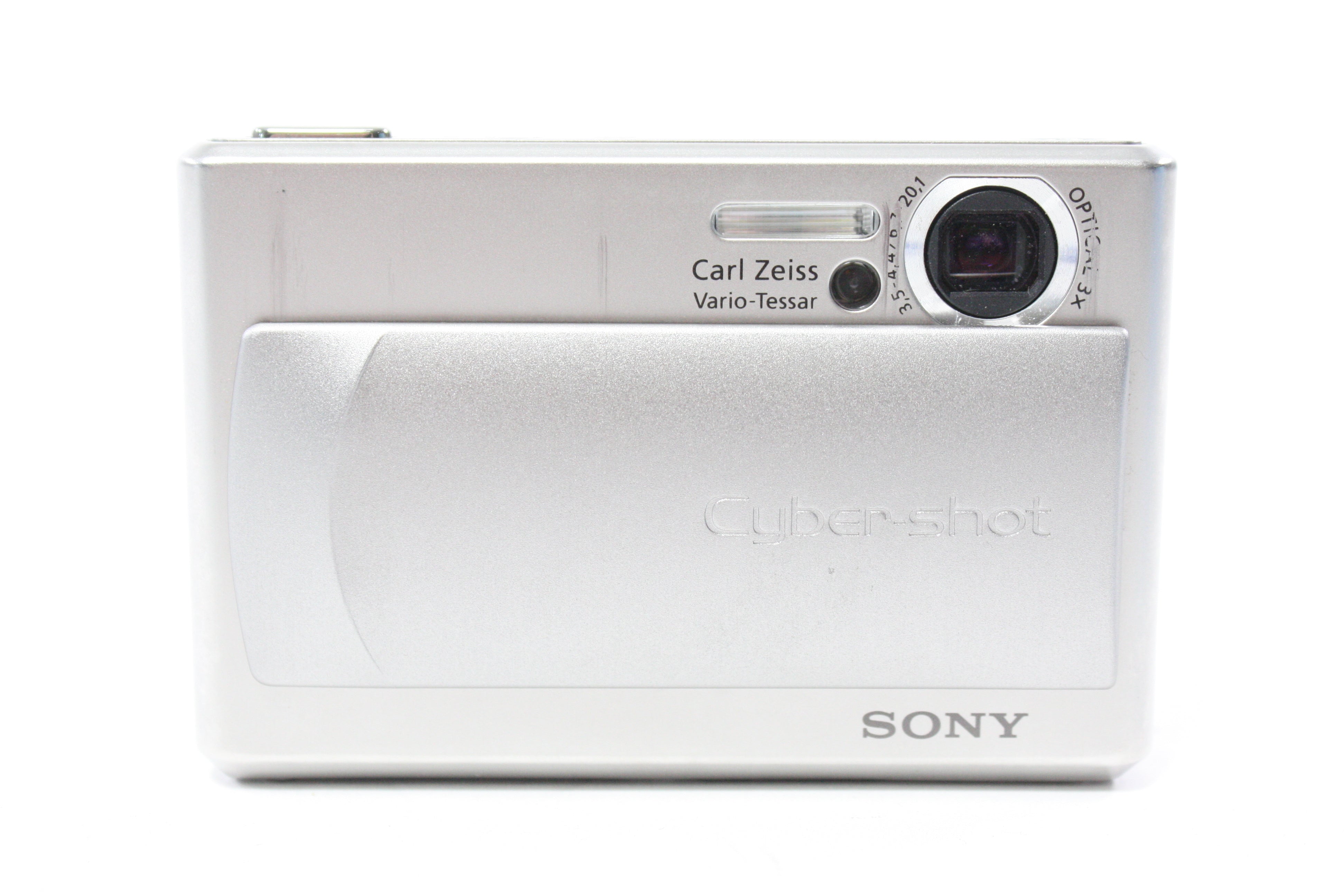 Sony Cybershot DSC-T1 Digital Point and Shoot Camera 3x Zoom 5mp (Silver) AS-IS
