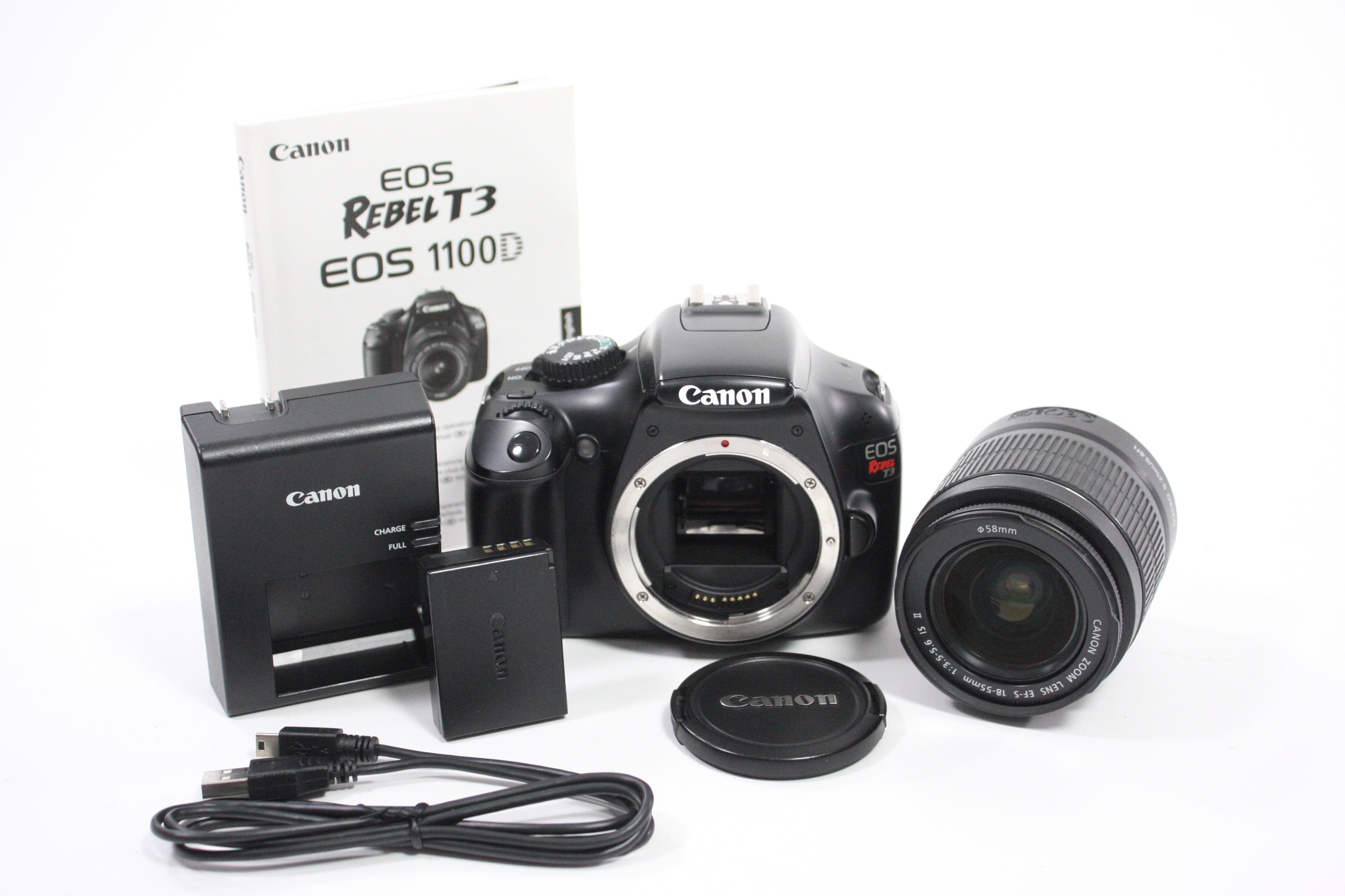 Canon EOS Rebel T3 DSLR Camera with 18-55mm f/3.5-5.6 IS II Lens for EF Mount