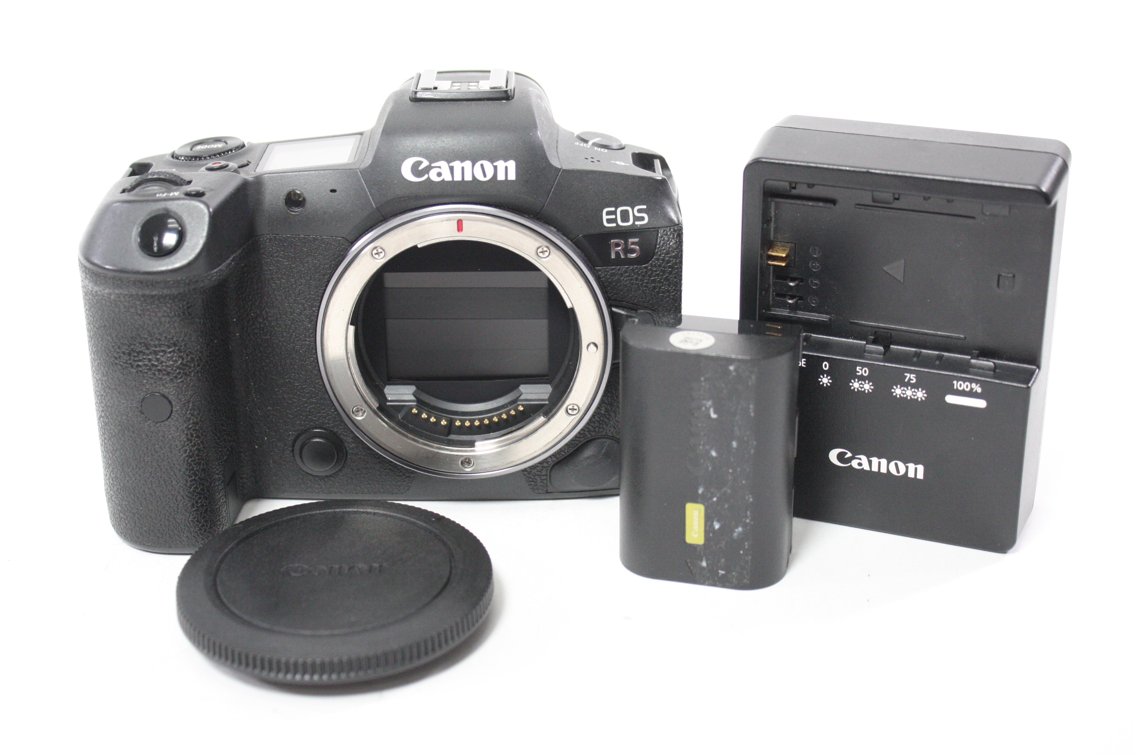 Canon R5 Mirrorless Camera Body with Shutter Count Less Than 37,000