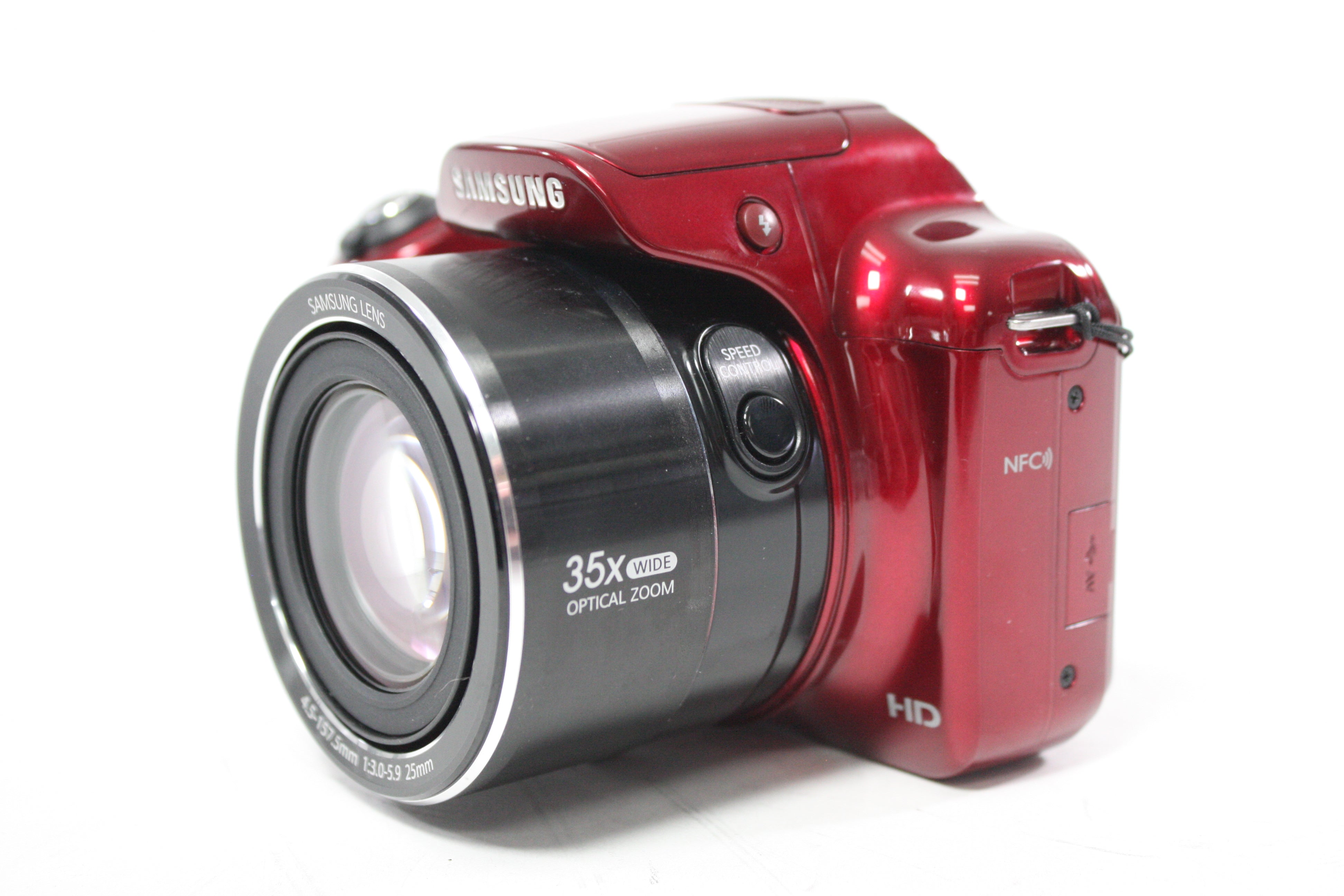 Samsung WB1100F Digital Point and Shoot Camera 35x Zoom 16.2mp (Red)