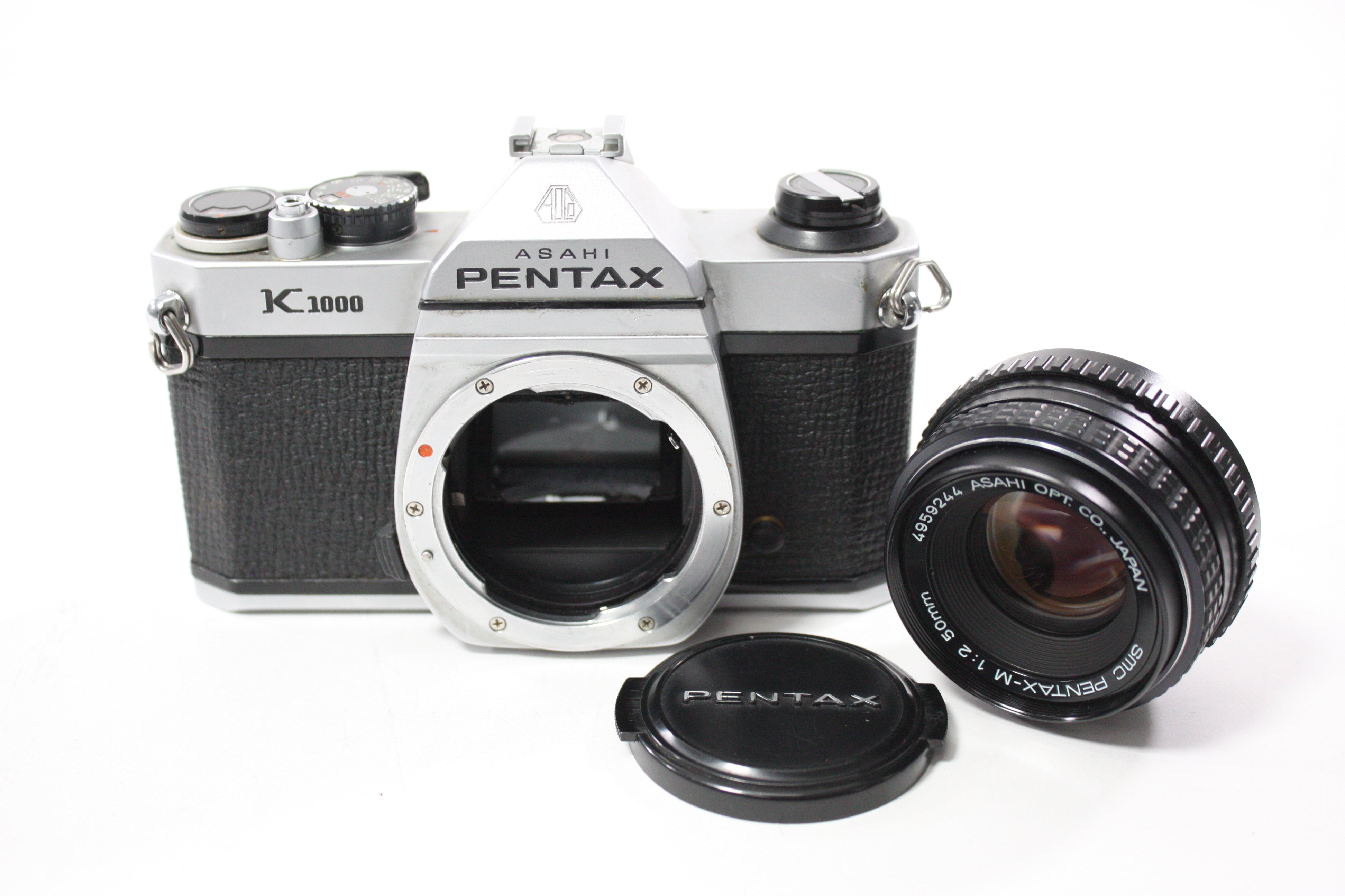 Pentax K1000 35mm SLR Camera with Pentax-M 50mm f/2 SMC Lens