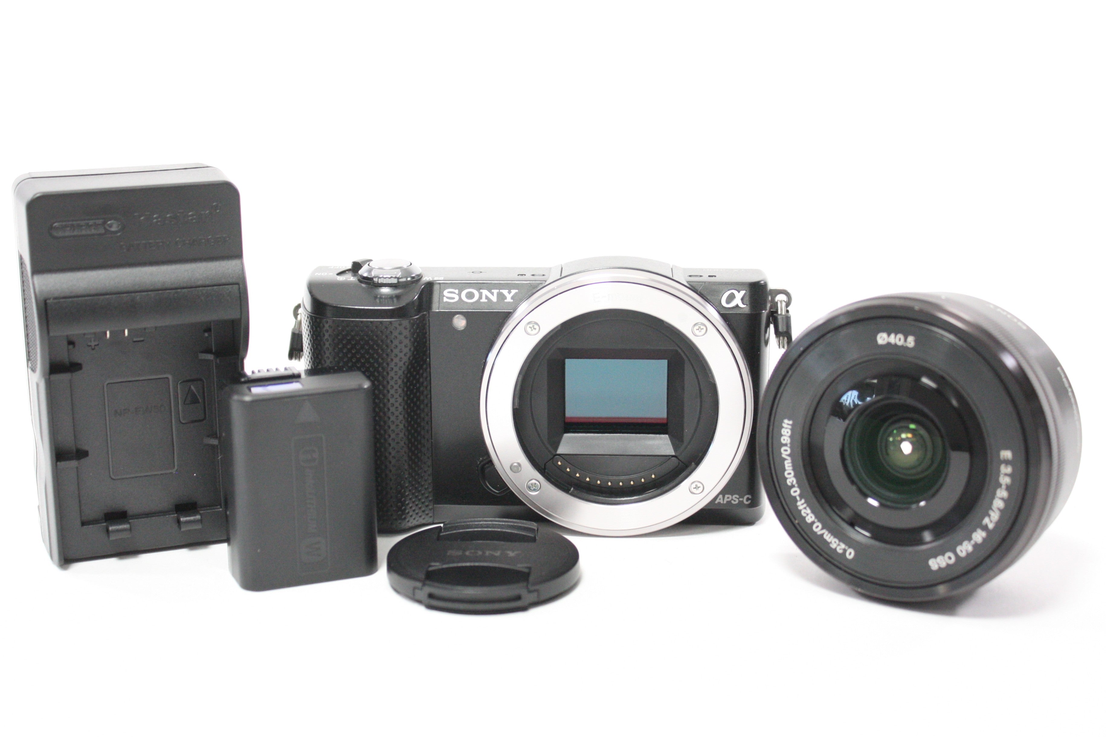 Sony a5000 Digital Mirrorless Camera with 16-50mm f/3.5-5.6 OSS Lens with Shutter Count 2,293