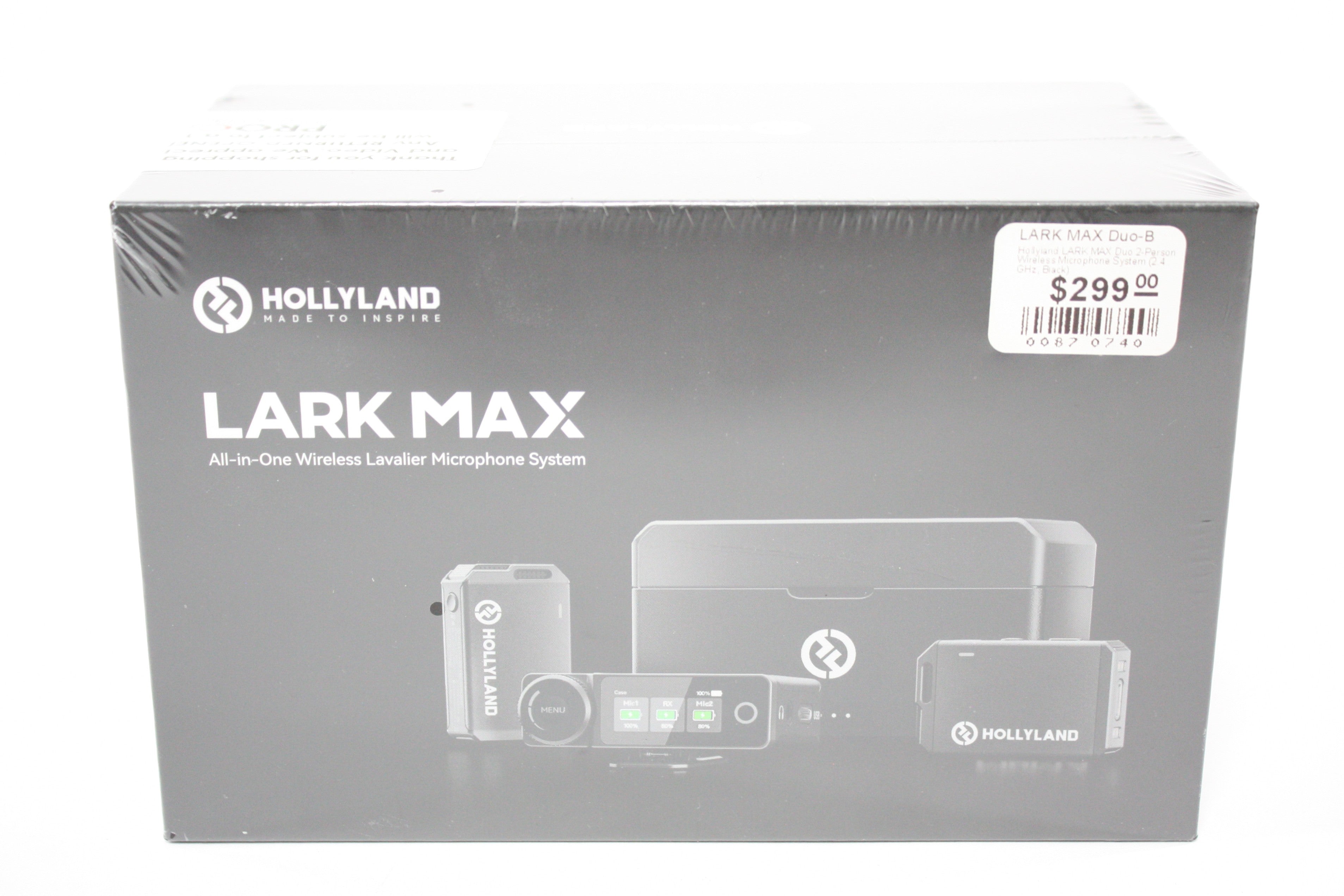 Hollyland Lark Max All-in-One Duo Wireless Lavalier Microphone System
