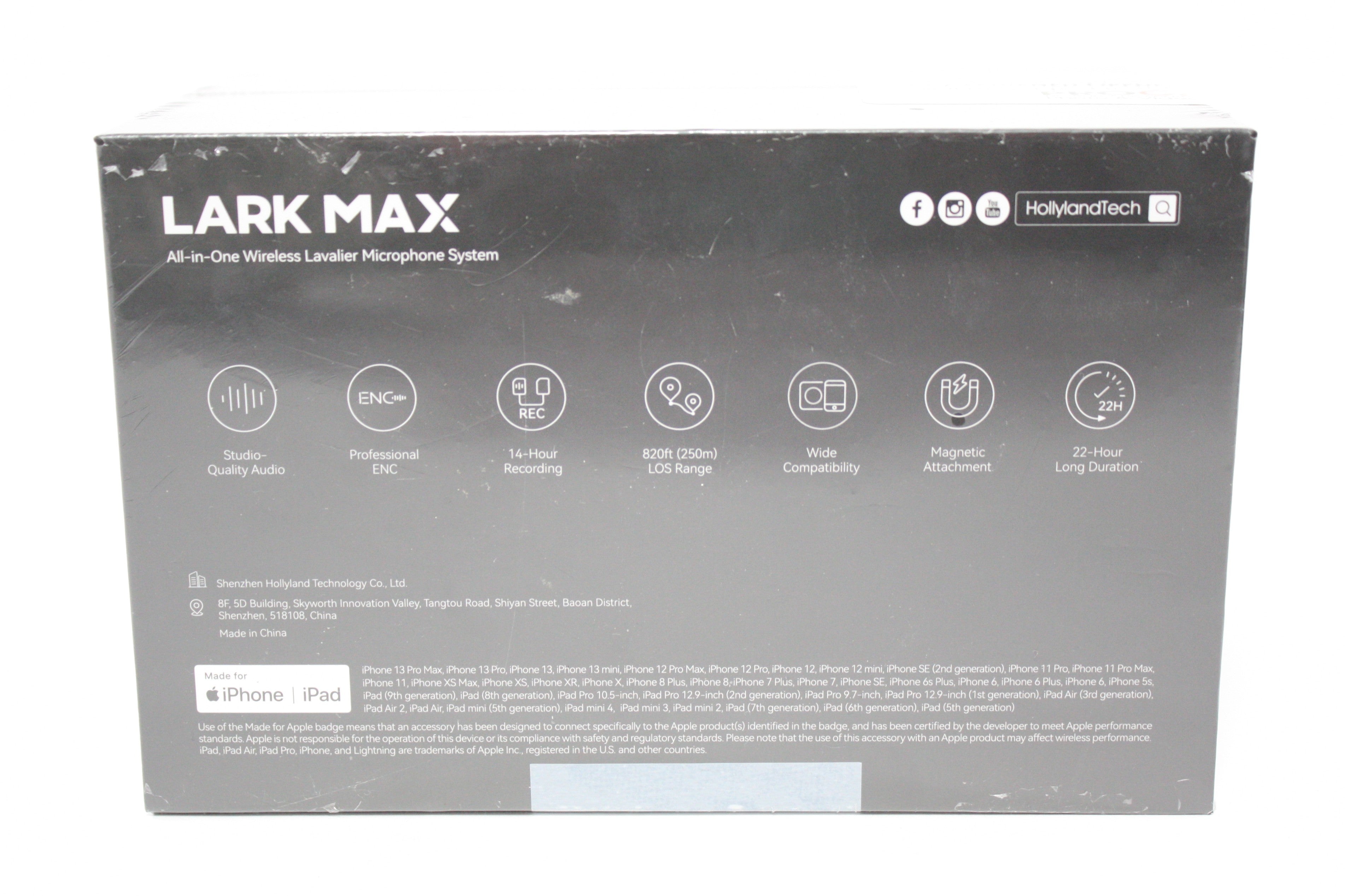 Hollyland Lark Max All-in-One Duo Wireless Lavalier Microphone System