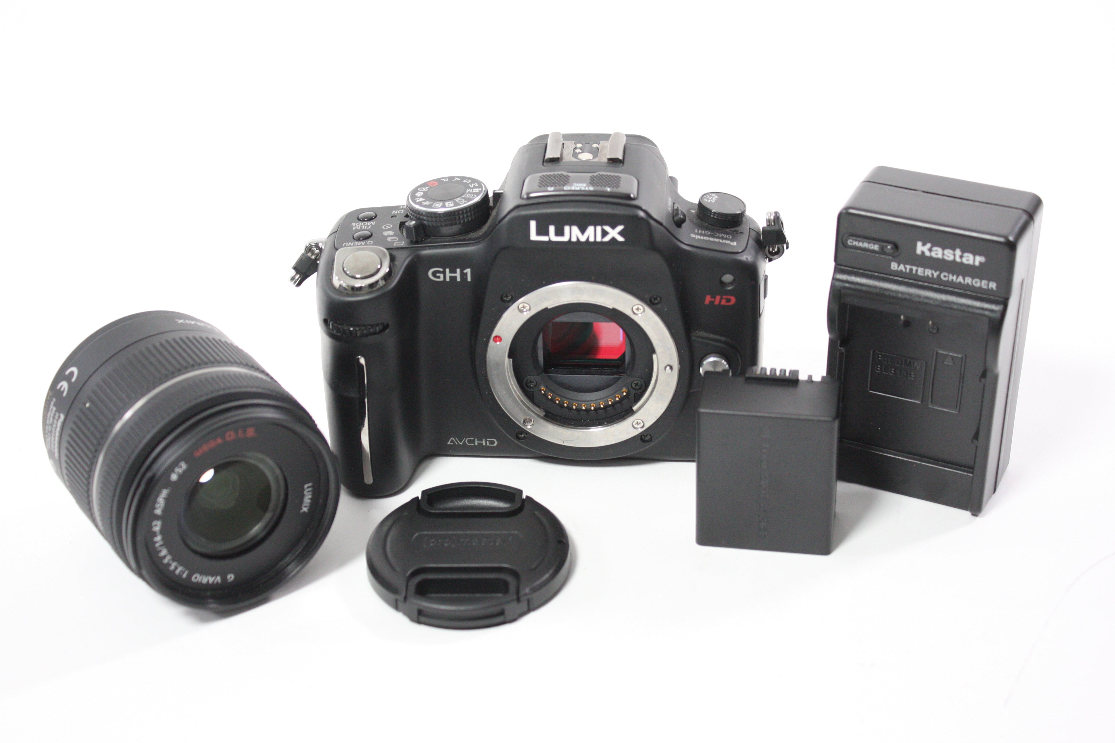 Panasonic Lumix GH1 Digital Mirrorless Camera with 14-42mm f/3.5-5.6 G Varios Mega O.I.S Lens